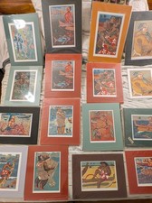 Avi Kiriaty Block Prints Polynesian People Portrait Matted 2000 Cotton Rag