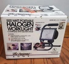 500 Watt Halogen Work Light Pro Series Designers Edge, NEW OPEN BOX
