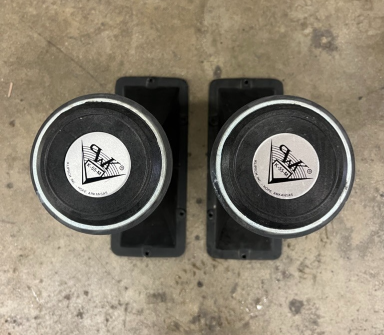 Klipsch K-55-M Driver with Metal Horn Flare (700110) PAIR | eBay