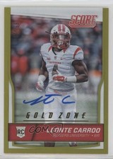 2016 Score Rookies Jumbo Gold Zone Signatures /99 Leonte Carroo #369 Auto 2r5