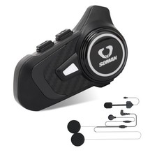 Motorcycle Helmet Bluetooth Intercom 800M Wireless Communication System Water...