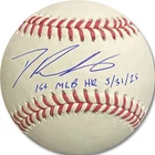 Dalton Rushing Hand Signed Autographed Baseball "1st MLB HR 5/31/25" Dodgers JSA