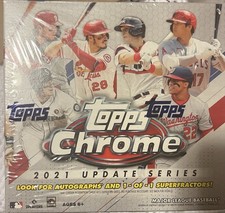 2021 Topps Chrome Update Series Baseball Mega Box BRAND NEW FACTORY SEALED