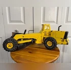 1970's Vintage Pressed Steel Mighty Tonka Turbo Diesel Road Grader Yellow 54726