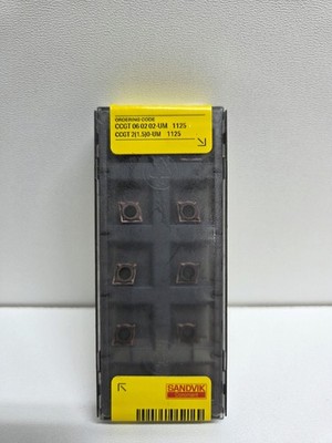 10x Sandvik CCGT 06 02 12-UM 1125 Wendeschneidplatten Carbide Inserts Neu