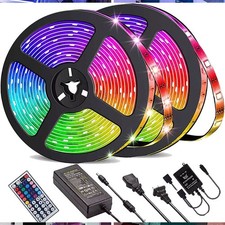 LED Strip Lights 100ft 50ft 5050 RGB Room Light with Remote