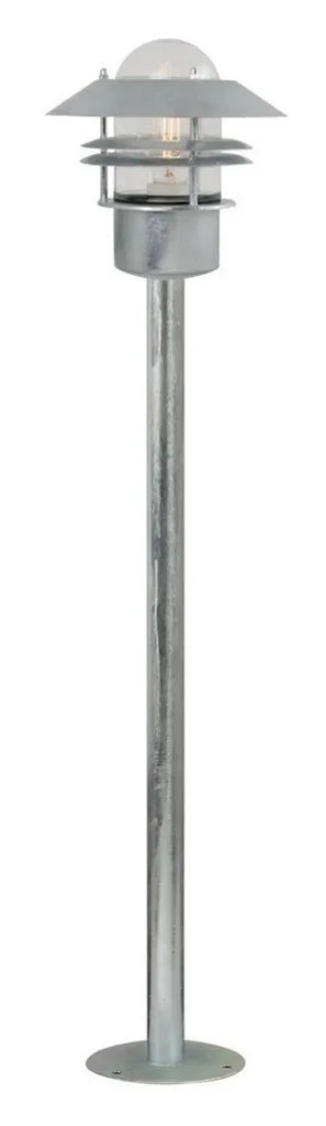 Outdoor Light Silver Blokhus Bollard IP54 Galvanised Steel 920mm Nordlux