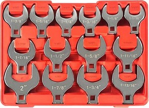 Ensemble de clés Jumbo Crowpied 14Pc 1 2 Démarrer SAE 16 à Chrome Vanadium 14-Piece