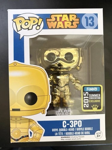 Funko POP! Star Wars #13 C-3PO Metallic (2015 Summer Convention Exclusive) SDCC