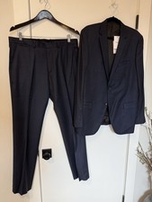 NWT Theory Men's 2-pc Amos Suit in Dark Navy, 42L Jacket 34W Pants - 795 MSRP