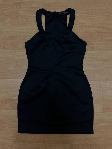 Women AllSaints Dress Black Polyester 38 #4UCN