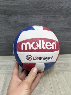 molten ms500-3 recreational volleyball blue red swirl White USA Volleyball