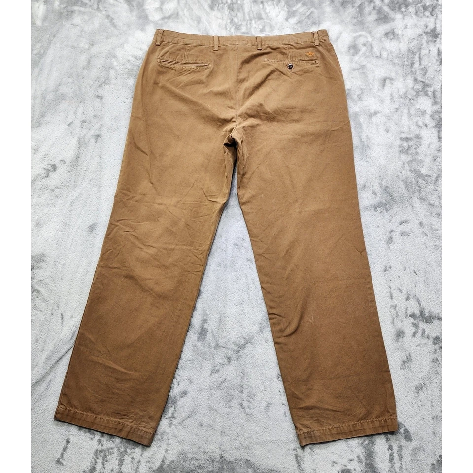 Vintage Dockers Pants Mens 38 X 32 Brown Cotton Straight Leg Preppy Casual - Image 3 of 4