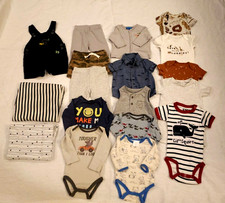 Lot Of 18 Pcs Baby Boy Clothes Pants/Shorts/Bodysuits 3M 3-6M  6 Months
