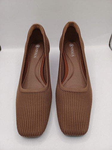 NEW Vivaia Melody 2.0 Square Toe Chunky Heel-Espresso Size 6.5 (37) - Picture 1 of 17
