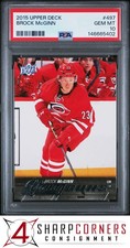 2015 UPPER DECK #497 BROCK McGINN RC POP 6 PSA 10