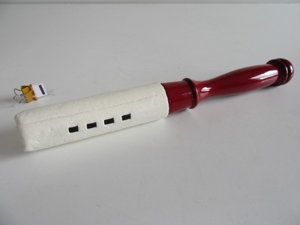 PALO STICK BUDISTA JAPONÉS ORIN CUENCO DE CANTO Ø 24,5 CM ROJO