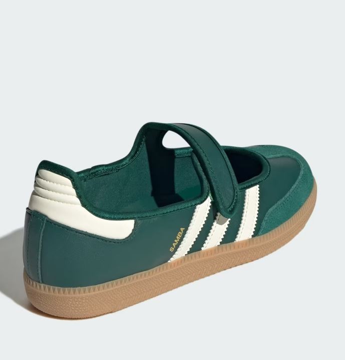 NEW adidas Samba Jane Green White Gum JR7340 Size(s) 6w-8.5w NO