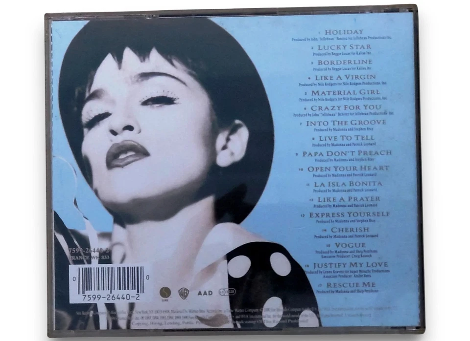 [CD Boitier Cristal] Madonna The Immaculate Collection - Photo 2/4