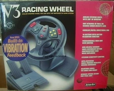V3 RACING STEERING WHEEL CONTROLLER FOR N64 NINTENDO 64 ( NO PEDALS INCLUDED)
