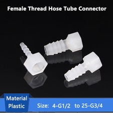 Female Thread Hose Tube Connector Plastic Straight Joiner Pipe Fitting Barbed