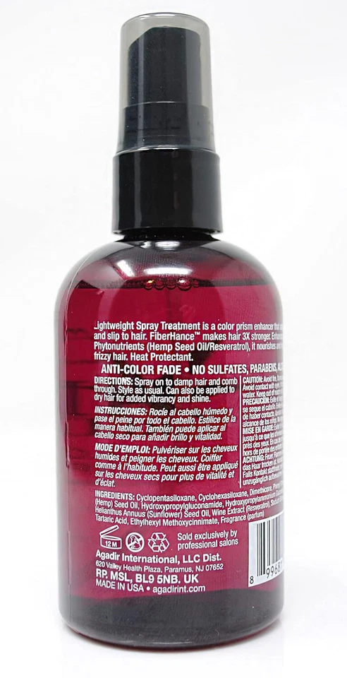 Agadir Hemp & Red Wine Gloss Spray Treatment 118ml/4oz - Image 4 of 4