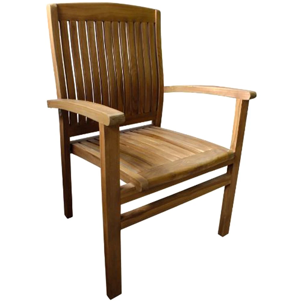 5-tlg. Garten Garnitur Teakholz Esstisch Teaktisch Gartenmöbel Teak 180x90x75cm - Bild 3 von 3