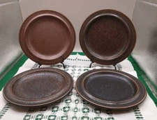 Four (4) Arabia Finland RUSKA Bread/Dessert Plates 6-1/2" By Ulla Procope