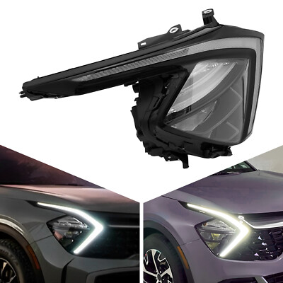For 2022-2024 Kia Sportage SX/EX/LX  LED Black Right Passenger Side Headlamp