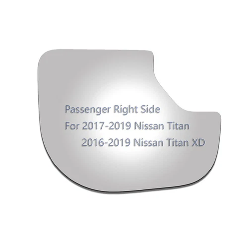 Outside Mirror Glass For 2017 2018 2019 Nissan Titan Passenger Right Side Convex