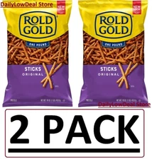 2 PACK - Rold Gold Original Pretzel Sticks 16 oz (Total 32 oz) FAST SHIP!!