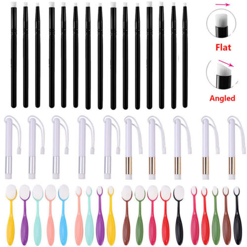 Wholesale Flat /Angled Detailed Blending Brushes Large Small Smooth Blending - Picture 1 of 27