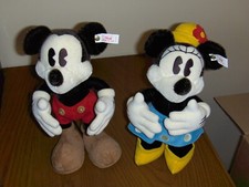 Steiff Mickey Minnie 70th Anniversary 10" Plush Set Limited Edition of 3000