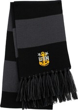 Navy E9 Master Chief Petty Officer Rank Embroidered Scarf
