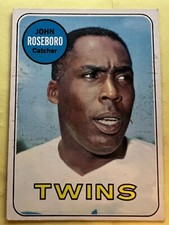 1969 Topps #218 John Roseboro Minnesota Twins EX - FREE SHIPPING