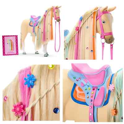 Ensemble American Girl Lila's Hollyhock Horse - Selle & Accessoires - Neuf 2023
