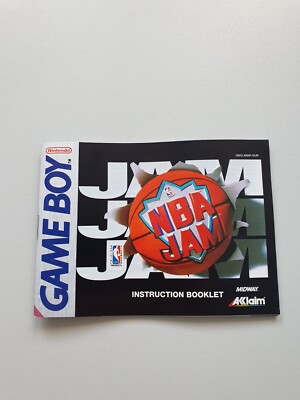 NBA Jam | Anleitung Booklet | Basketball Nintendo GameBoy Classic | NEUWERTIG