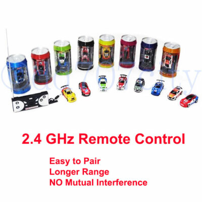 NEW 2.4 GHz Multicolor Coke Can Mini Speed RC Remote Control Toy Car Xmas Gift
