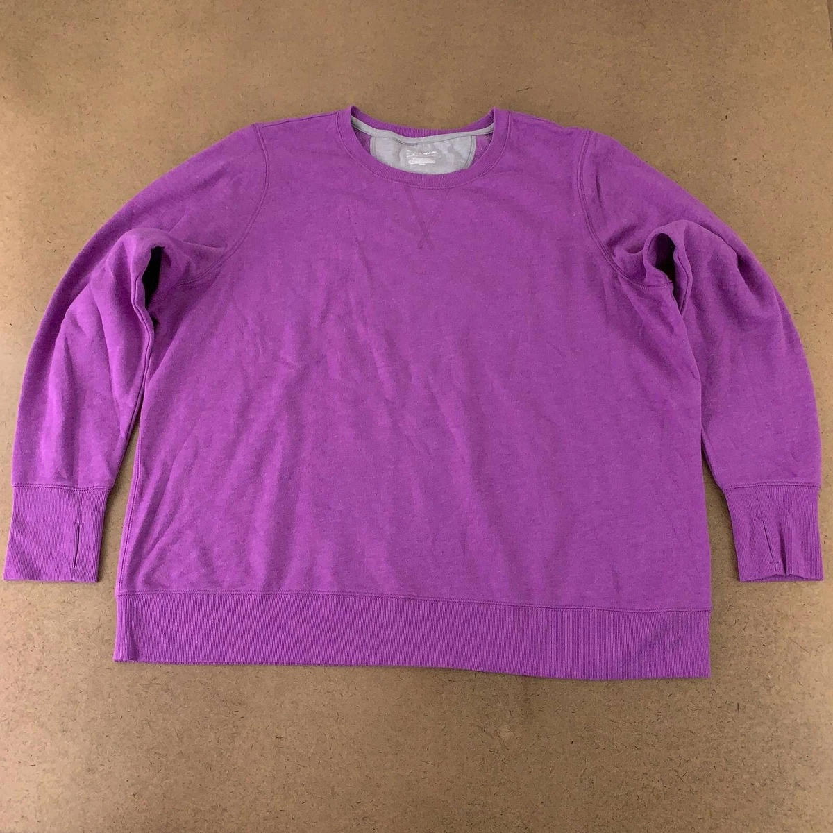 Women's tek gear crewneck thumb on sale hole sweatshirt