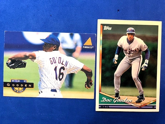 Doc Gooden 1994 Pinnacle & 1994 Topps Baseball - Mets