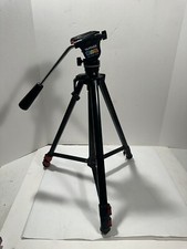 VANTAGE Photo  Video Camera Tripod Vintage Black w Elevator Weight Adjust