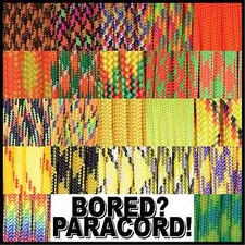 550 Paracord Rope Commercial Type III - Assortment of 22 Orange & Yellow Colors