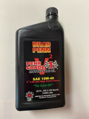 Brad Penn V2 Motorcycle Oil 10w40 V2 4-Stoke Hi-Perf Oil 12Qts