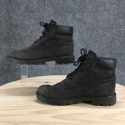 Timberland Boots Youth 6 M 6-Inch Classic Waterproof Combat Black