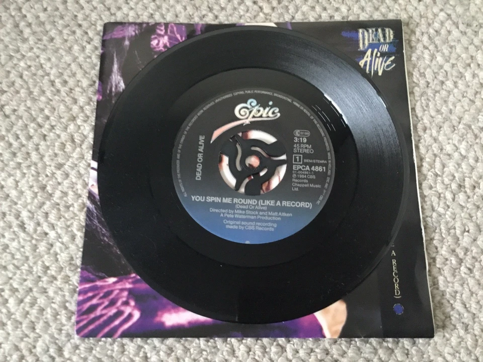 Dead Or Alive - You Spin Me Round (Like A Record) - 7" Singe 1984 Epic A 4861 - Image 3 of 4