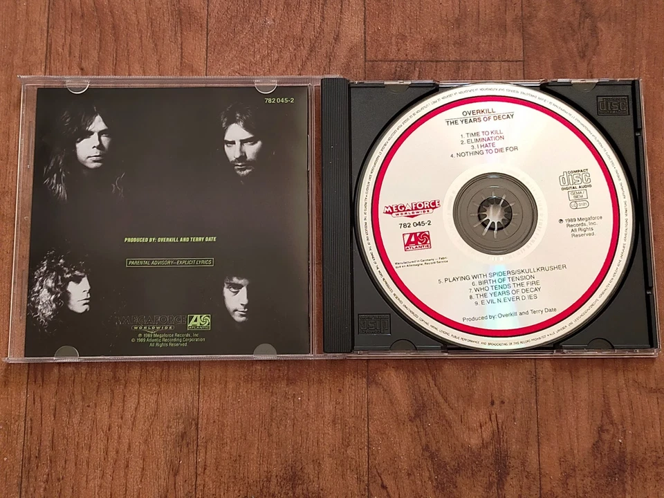 Overkill- The Years Of Decay, Original-CD 1989 (Megadeth, Death Angel) - Bild 2 von 2