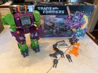 1986 TRANSFORMERS SCORPONOK DECEPTICON BASE, ORIGINAL BOX AND PARTS 5808