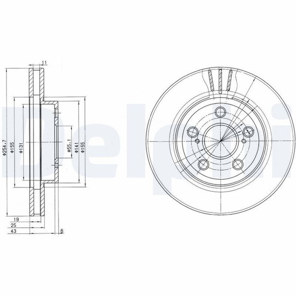 2X Bremsscheibe Vorderachse FüR Toyota Carina E VI Stufenheck Sportswagon-image