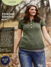 Melissa Leapman Hiking Henley Knitting Pattern Magazine Pages