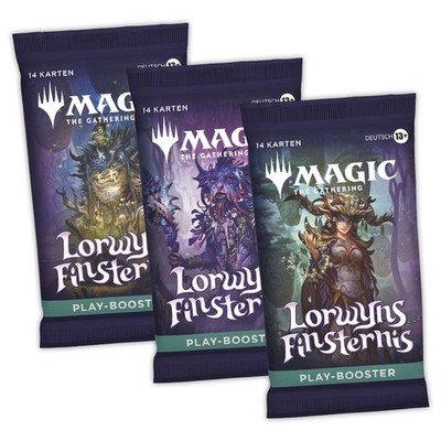 Magic the Gathering TCG - Lorwyns Finsternis - 3x Play-Booster Sparset MtG DE